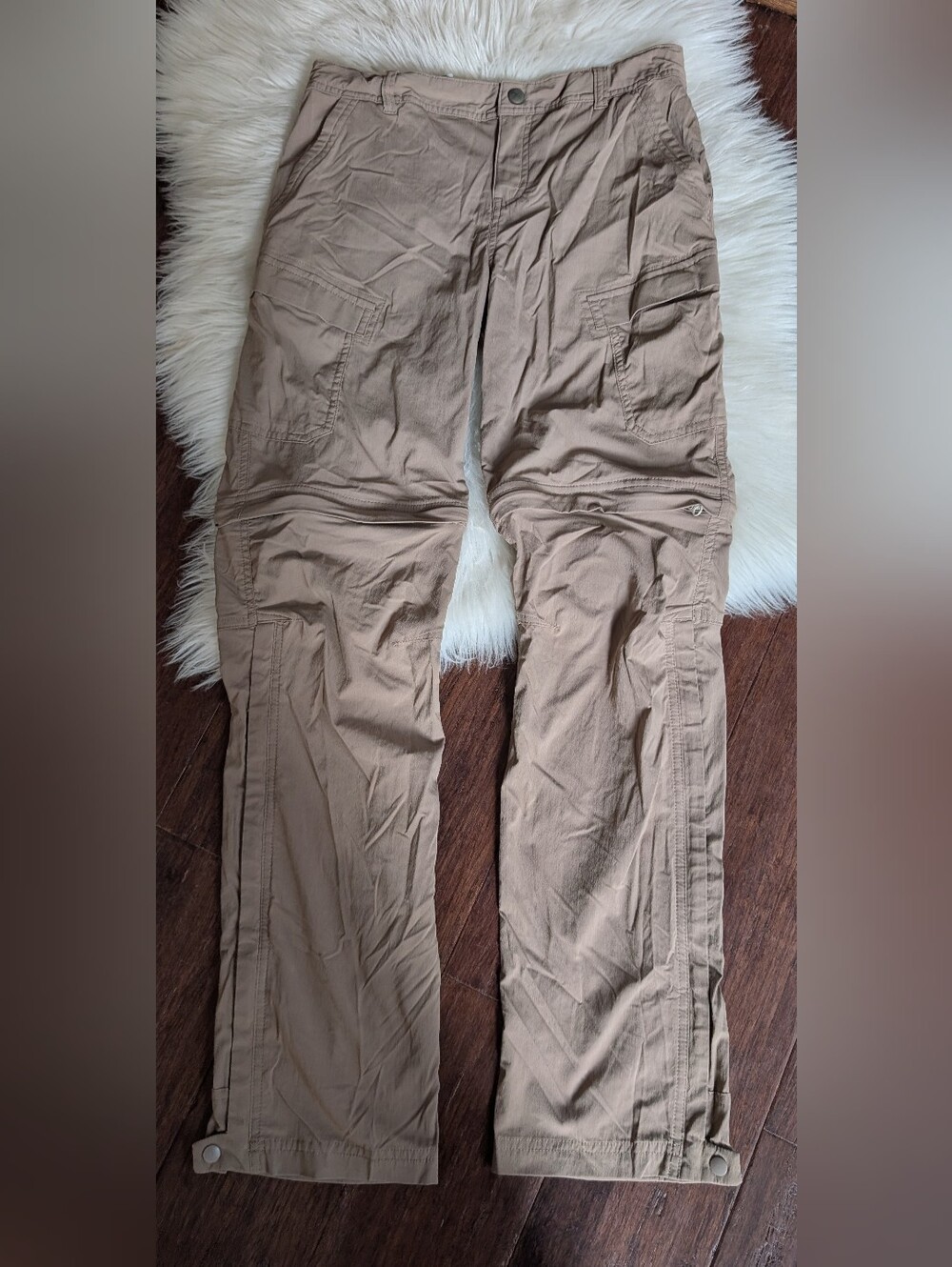 REI Co-op Sahara Convertible Pants - Kids Size L Large 14-16 Hiking Crimini Tan